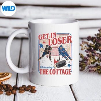 GetInLoserWereGoingToTheCottageRetroVintageHockeymug