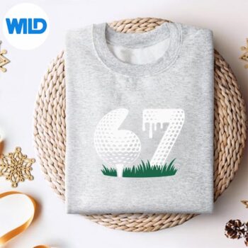 Golf67SixSevenAlphaSlang67MemeGolferGolfingsweater