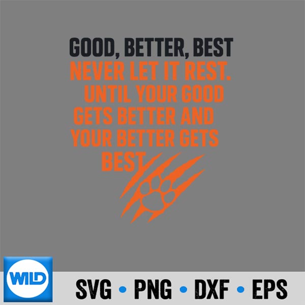 GoodBetterBestNeverLetItRestMotivationalMindset