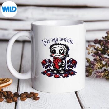 Goth Valentines Day Be My Weirdo Gothic Couple Dark Romance SVG PNG 5 GothValentinesDayBeMyWeirdoGothicCoupleDarkRomancemug