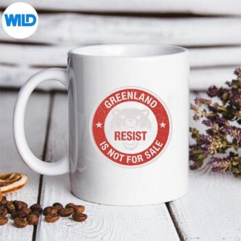 Greenland Is Not For Sale Polar Bear Resist Design for Cricut 5 GreenlandIsNotForSalePolarBearResistmug