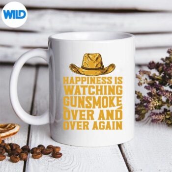 Happiness Is Watching Gunsmoke Over And Over Again Cow Digital Design 5 HappinessIsWatchingGunsmokeOverAndOverAgainCowmug