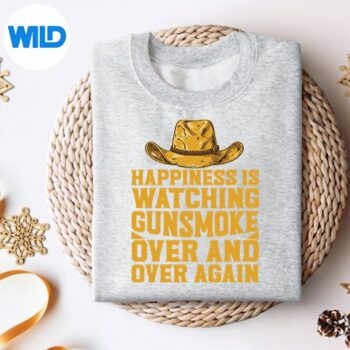 Happiness Is Watching Gunsmoke Over And Over Again Cow Digital Design 4 HappinessIsWatchingGunsmokeOverAndOverAgainCowsweater