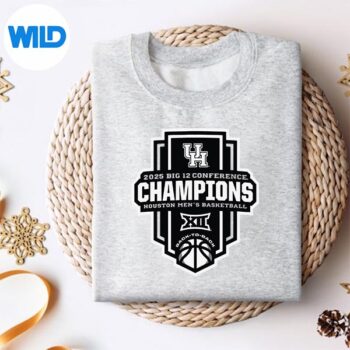 HoustonCougarsBasketballBig12Champs2025Regularsweater 1