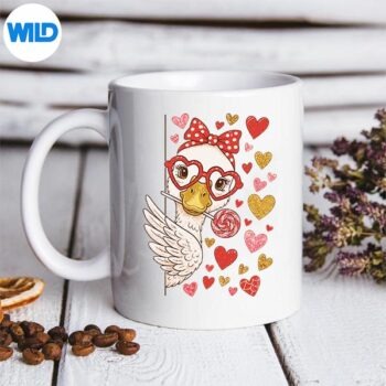 HugvynCuteValentineGooseCoquetteSillyGoosemug