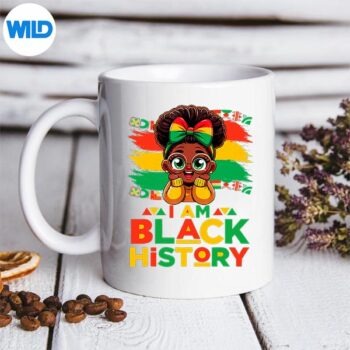 I Am Black History Month Black Melanin Girl SVG PNG Cut File 5 IAmBlackHistoryMonthBlackMelaninGirlmug