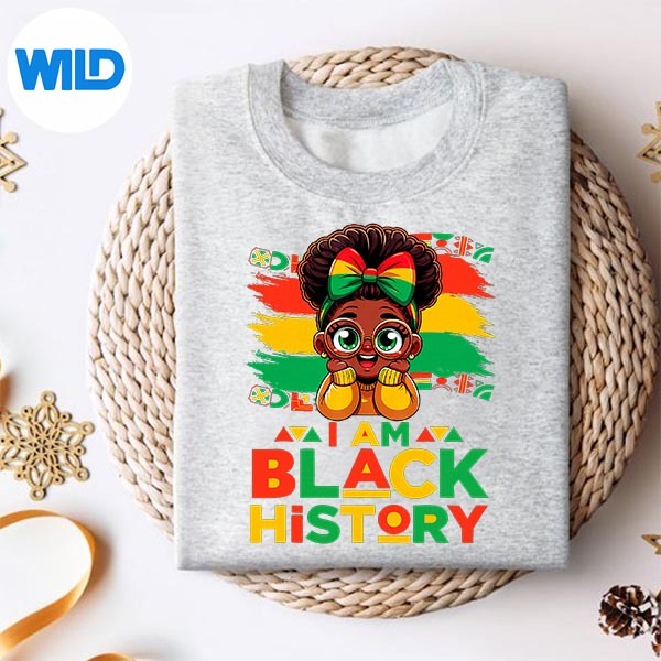 I Am Black History Month Black Melanin Girl SVG PNG Cut File 2 I Am Black History Month Black Melanin Girl SVG PNG Cut File - Image 2