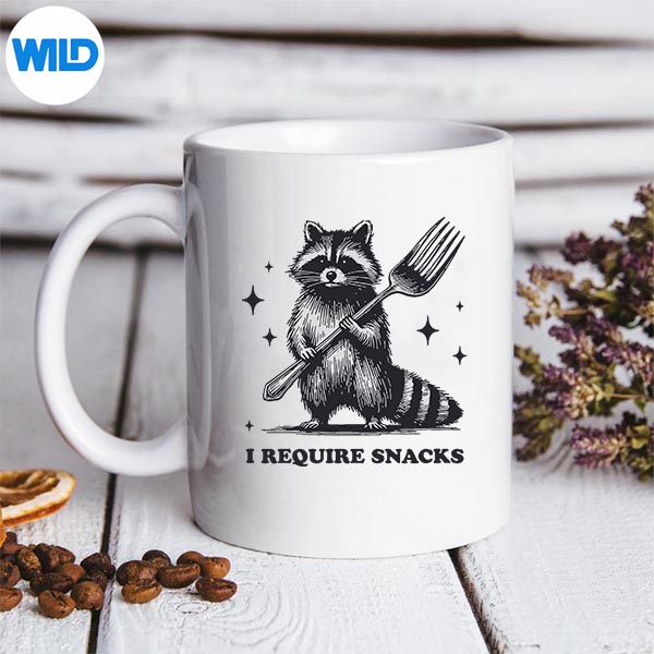 I Require Snacks Snack Raccoon Hungry Street Cats Snacks SVG Cut File 3 I Require Snacks Snack Raccoon Hungry Street Cats Snacks SVG Cut File - Image 3