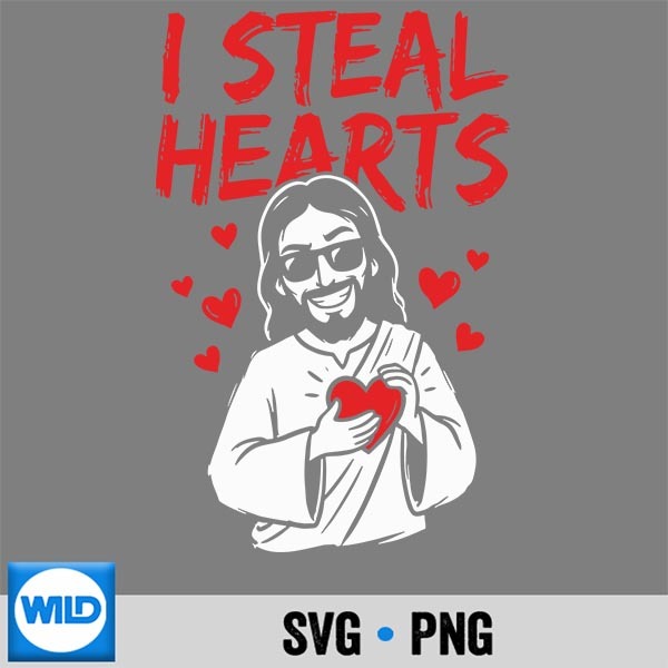 I Steal Hearts Jesus Valentines Day Christian Love Religious Cut File 1 I Steal Hearts Jesus Valentines Day Christian Love Religious Cut File
