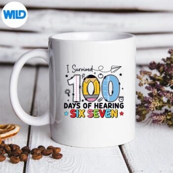 ISurvived100DaysOfHearing67Preppy100thTeachermug
