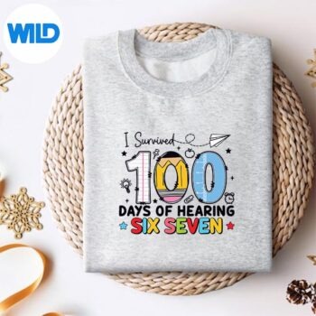 ISurvived100DaysOfHearing67Preppy100thTeachersweater