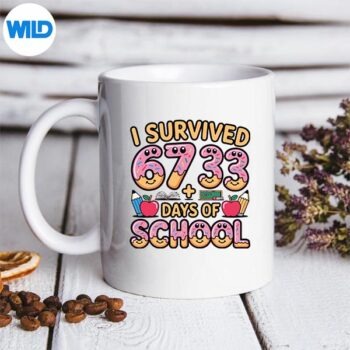 I Survived 67 33 Days Of School 100th Day Math Donut Silhouette SVG PNG 5 ISurvived6733DaysOfSchool100thDayMathDonutmug