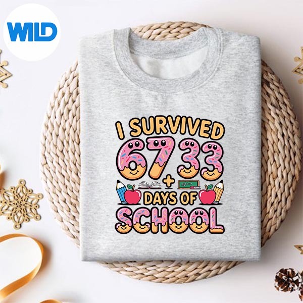 I Survived 67 33 Days Of School 100th Day Math Donut Silhouette SVG PNG 2 I Survived 67 33 Days Of School 100th Day Math Donut Silhouette SVG PNG - Image 2