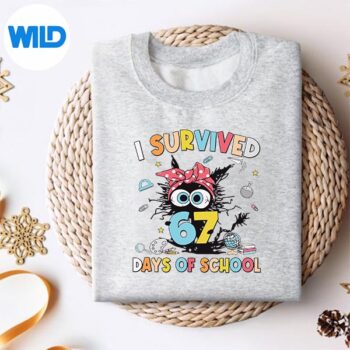 ISurvived67DaysOfSchoolTeachersStudentsSixSeven90ssweater 1