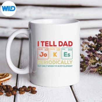 I Tell Dad Jokes Periodically Element Vintage Fathers Day SVG PNG Digital Design 5 ITellDadJokesPeriodicallyElementVintageFathersDaymug