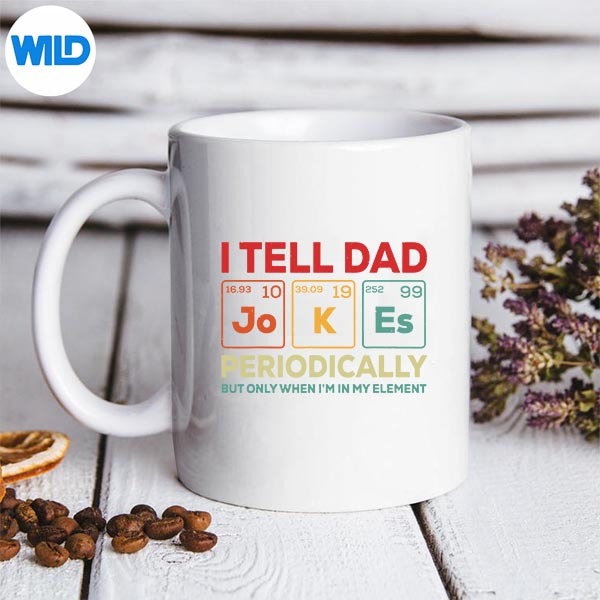 I Tell Dad Jokes Periodically Element Vintage Fathers Day SVG PNG Digital Design 3 I Tell Dad Jokes Periodically Element Vintage Fathers Day SVG PNG Digital Design - Image 3