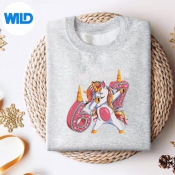 IWas6NowIm7Girl67BdayUnicorn7thYearOldsweater