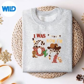 I Was 6 Now Im 7 Western Cow 7th 7 Year Old Cut File 4 IWas6NowIm7WesternCow7th7YearOldsweater