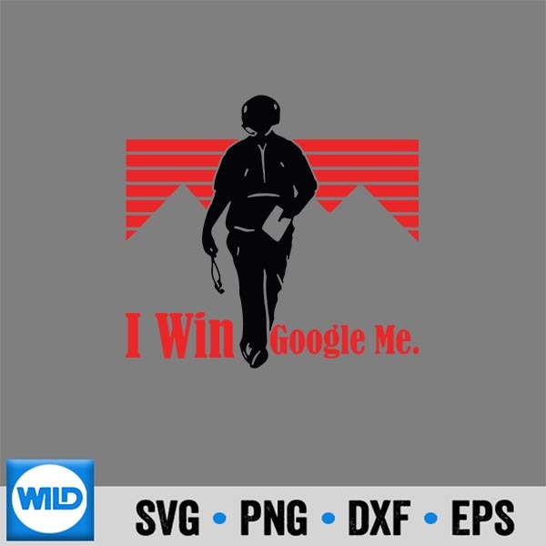 IWinGoogleMeMotivationalRetroSilhouette 1