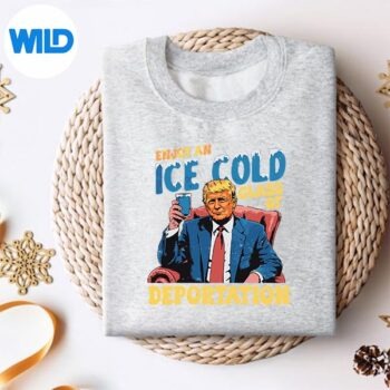 Ice Enjoy An Ice Cold Glass Of Deportation Vintage Design for Cricut 4 IceEnjoyAnIceColdGlassOfDeportationVintagesweater