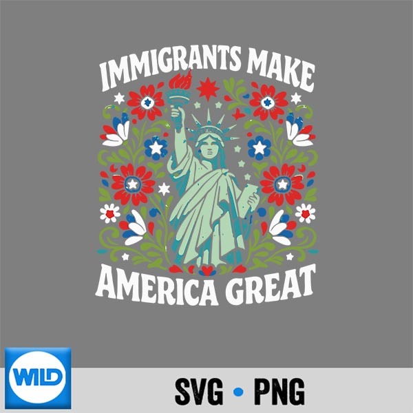 Immigrants Make America Great Vintage SVG Cut File 1 Immigrants Make America Great Vintage SVG Cut File