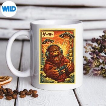 JapaneseRetroVintageUfoBigfootGamermug