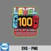 Level 100 Days Of School Unlocked Game Controller Gamer SVG PNG Digital Download 6 Level100DaysOfSchoolUnlockedGameControllerGamer