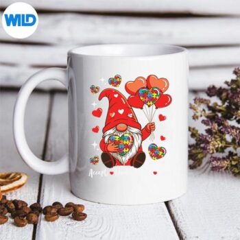 Love Accept Understand Valentine Hearts Gnome Proud Autism Digital Design 5 LoveAcceptUnderstandValentineHeartsGnomeProudAutismmug