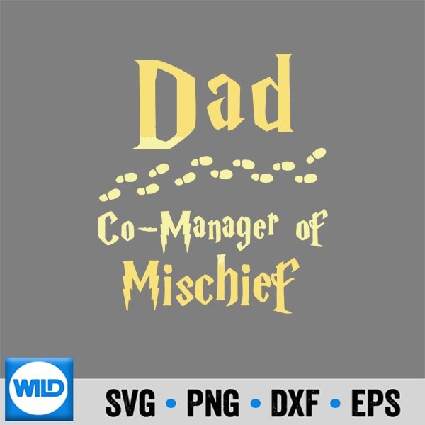 Magical Dad Manager Of Mischief Family Matching SVG Cut File 7 MagicalDadManagerOfMischiefFamilyMatching