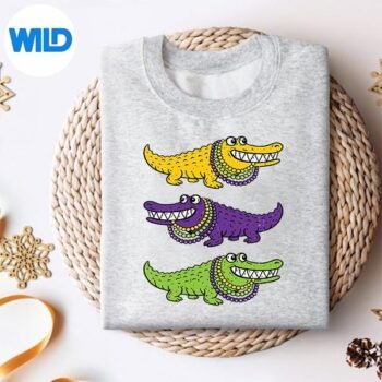 MardigatorMardiGrasAlligatorCrocodilessweater