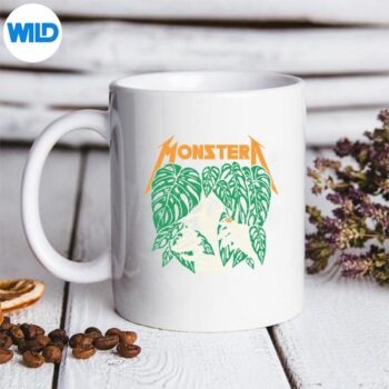 MonsteraSkullPlantLoverGrungeGardenerSkeletonmug