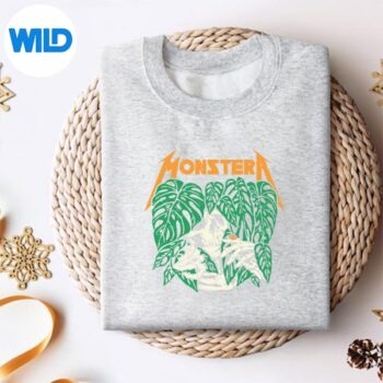 MonsteraSkullPlantLoverGrungeGardenerSkeletonsweater