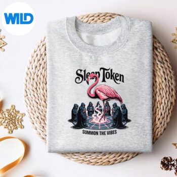 MysticalFlamingoSummoningRitualSleepTokenSurrealsweater