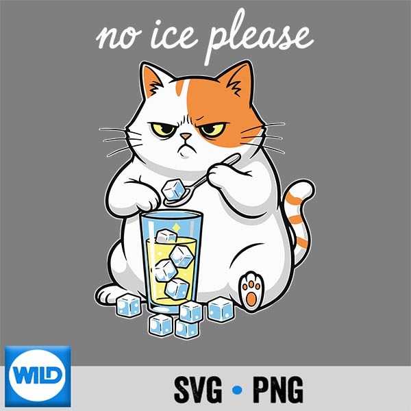No Ice Please Cat Meme SVG PNG Download 1 No Ice Please Cat Meme SVG PNG Download