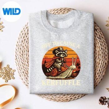 OffToCauseAKerfuffleRaccoonVintagesweater