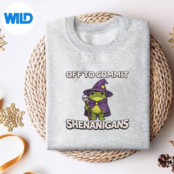 Off To Commit Shenanigans Wizard Frog Meme PNG SVG for Cricut 2 Off To Commit Shenanigans Wizard Frog Meme PNG SVG for Cricut - Image 2