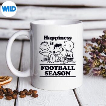 PeanutsHappinessIsFootballSeasonmug