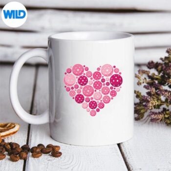 PickleballHeartValentinesDayPickleballLoverGirlmug