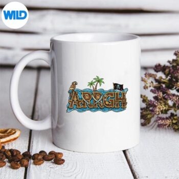 PirateArrghFlagParrotJollyRogerCutemug