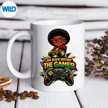 Proud African American Gamer Im Black History Month Funny SVG PNG Digital Design 5 ProudAfricanAmericanGamerImBlackHistoryMonthFunnymug