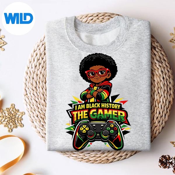 Proud African American Gamer Im Black History Month Funny SVG PNG Digital Design 2 Proud African American Gamer Im Black History Month Funny SVG PNG Digital Design - Image 2