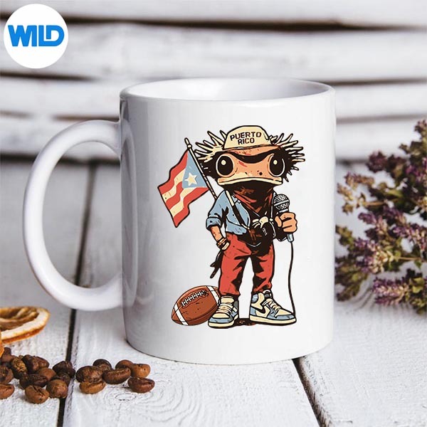 Puerto Rico Coqui Frog Football Silhouette SVG PNG Cut File 3 Puerto Rico Coqui Frog Football Silhouette SVG PNG Cut File - Image 3