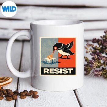 ResistBirdAgainstIceVintageStylemug
