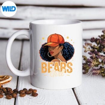 RetroBearGirlBlackSportsLovermug