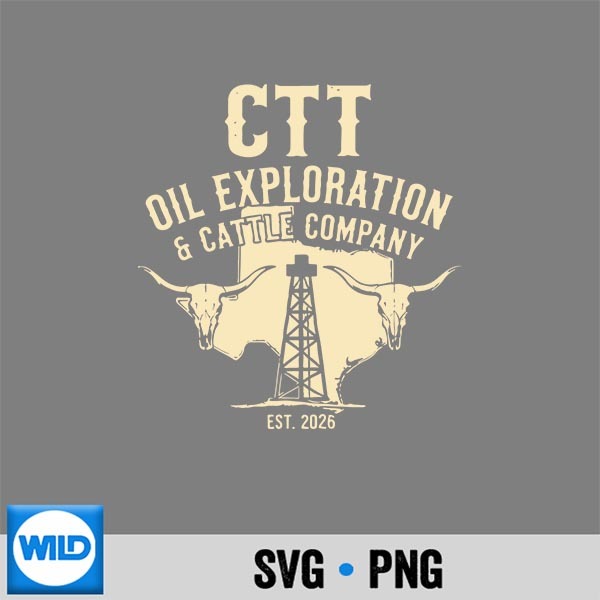Retro Ctt Oil Exploration And Cattle Est 2026 For PNG SVG for Cricut 1 Retro Ctt Oil Exploration And Cattle Est 2026 For PNG SVG for Cricut