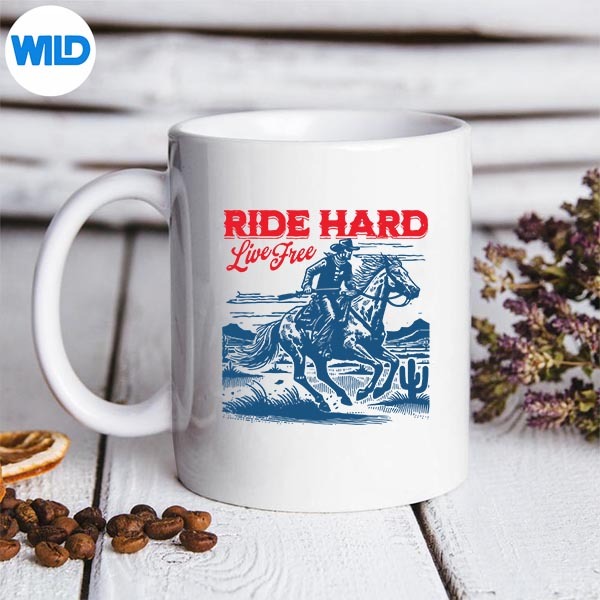 Ride Hard Live Free Vintage Western Cow Wild West Digital Download 3 Ride Hard Live Free Vintage Western Cow Wild West Digital Download - Image 3