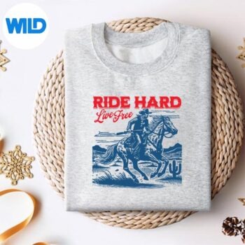 Ride Hard Live Free Vintage Western Cow Wild West Digital Download 4 RideHardLiveFreeVintageWesternCowWildWestsweater