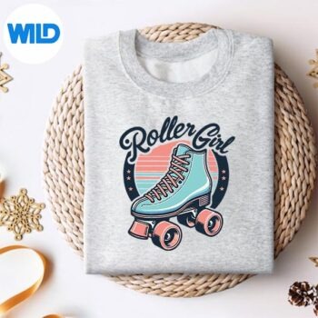 RollerGirl80s90sRetroSkatesSkatingsweater