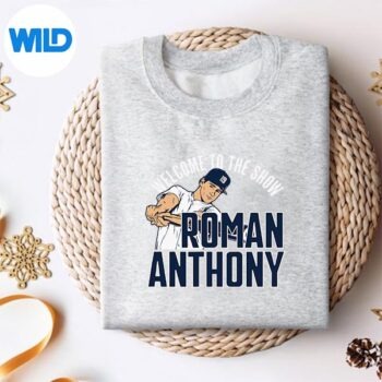 RomanAnthonyWelcomeToTheShowBostonBaseballsweater