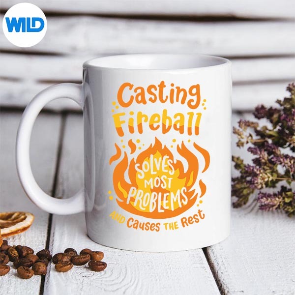 Rpg Gamer Nerdy Casting Fireball Solves Most Problems SVG PNG 3 Rpg Gamer Nerdy Casting Fireball Solves Most Problems SVG PNG - Image 3